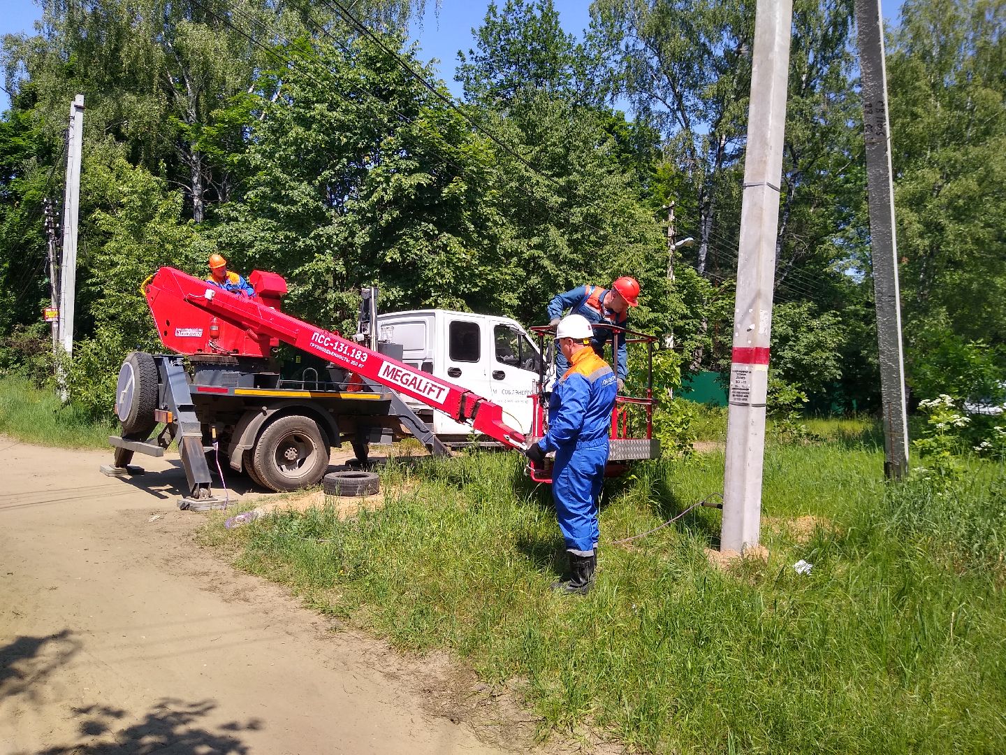 Раменское, ЖКХ, капитальный ремонт линии электропередач в Удельной