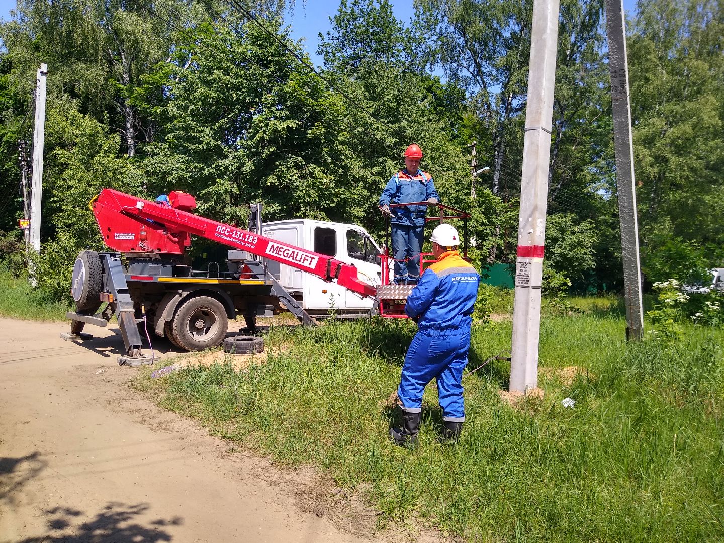 Раменское, ЖКХ, капитальный ремонт линии электропередач в Удельной