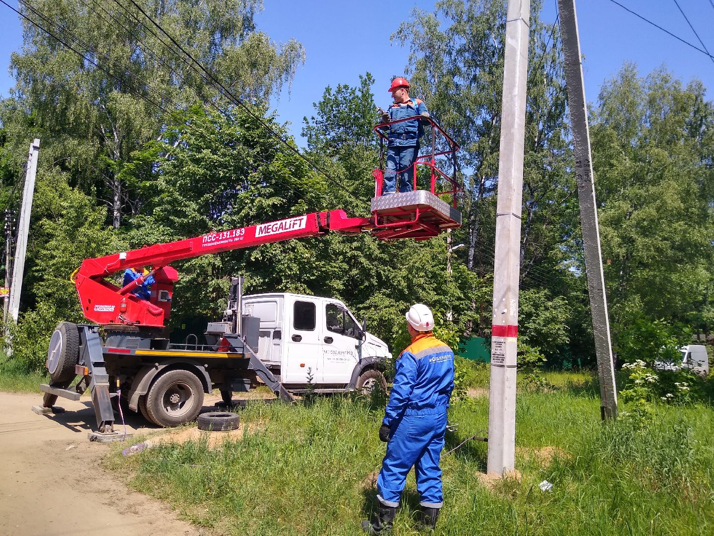 Раменское, ЖКХ, капитальный ремонт линии электропередач в Удельной