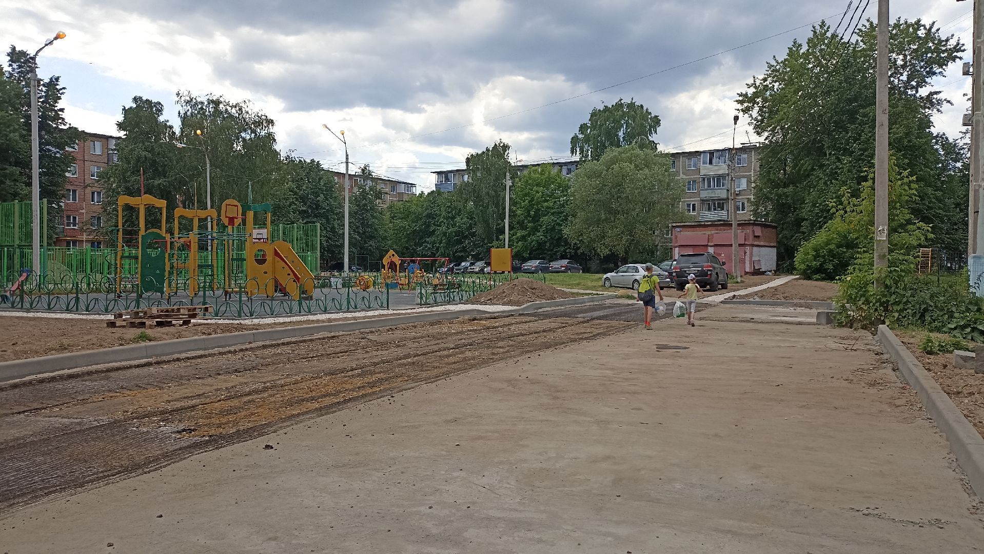 Серпухов, Московская область, Подмосковье, благоустройство, дворовая территория, снятие асфальта