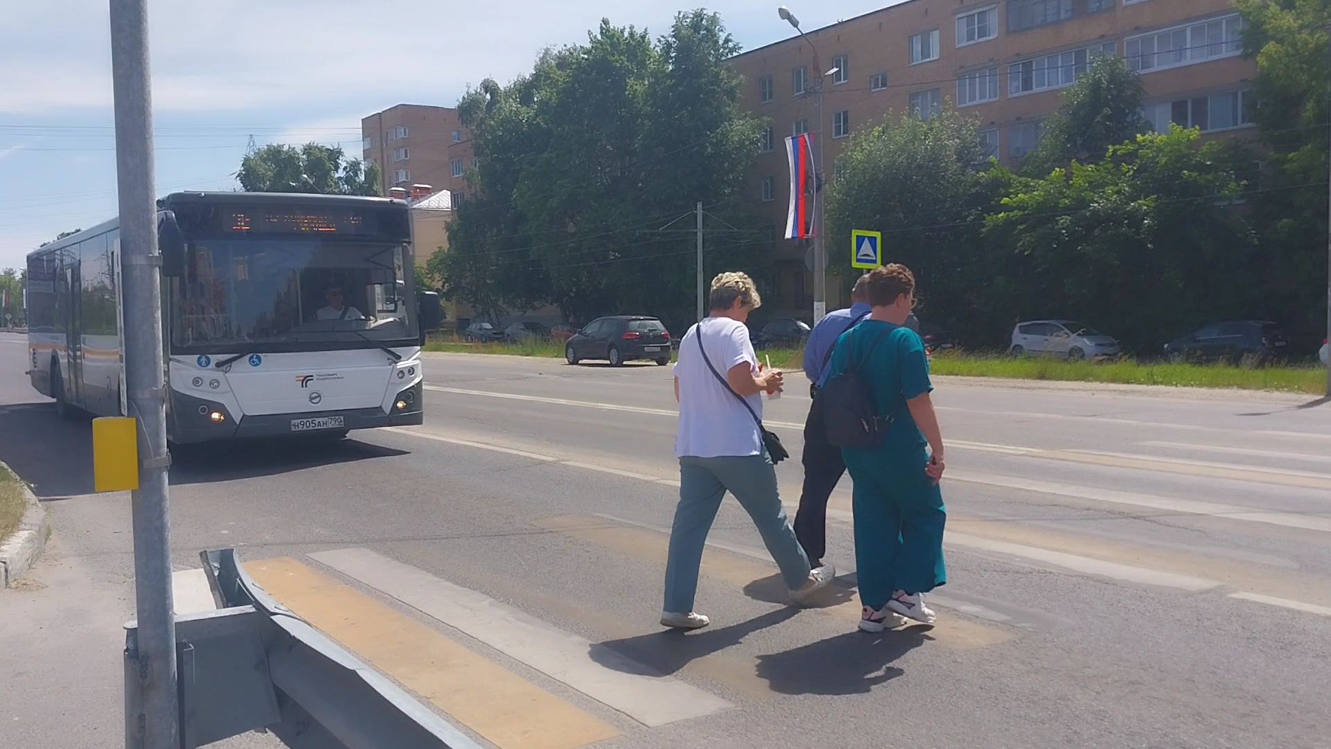 городскойокругколомна, пешеходный переход, светофор