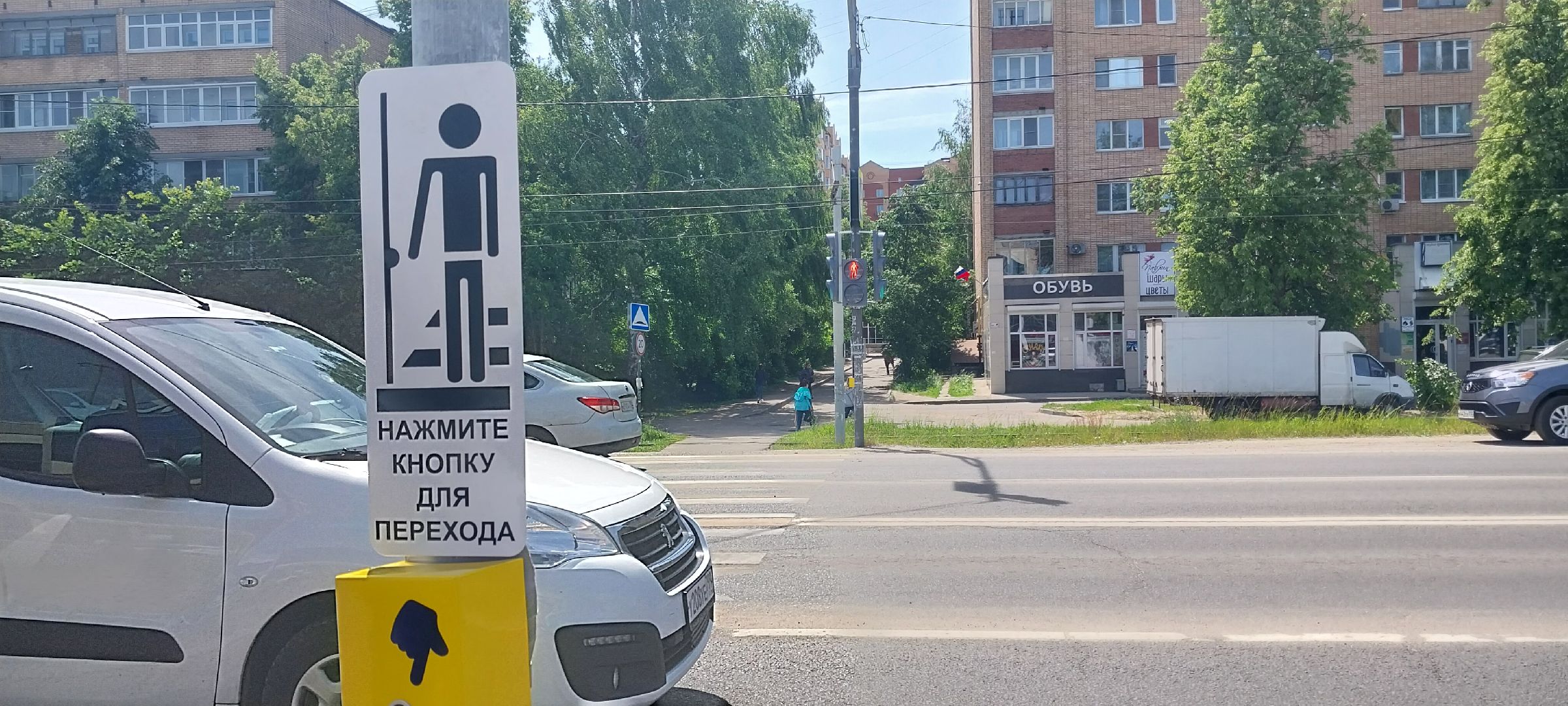 городскойокругколомна, пешеходный переход, светофор