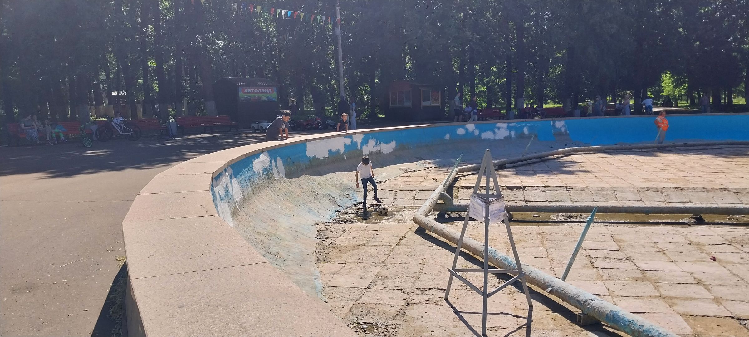 коломна, парк, фонтан