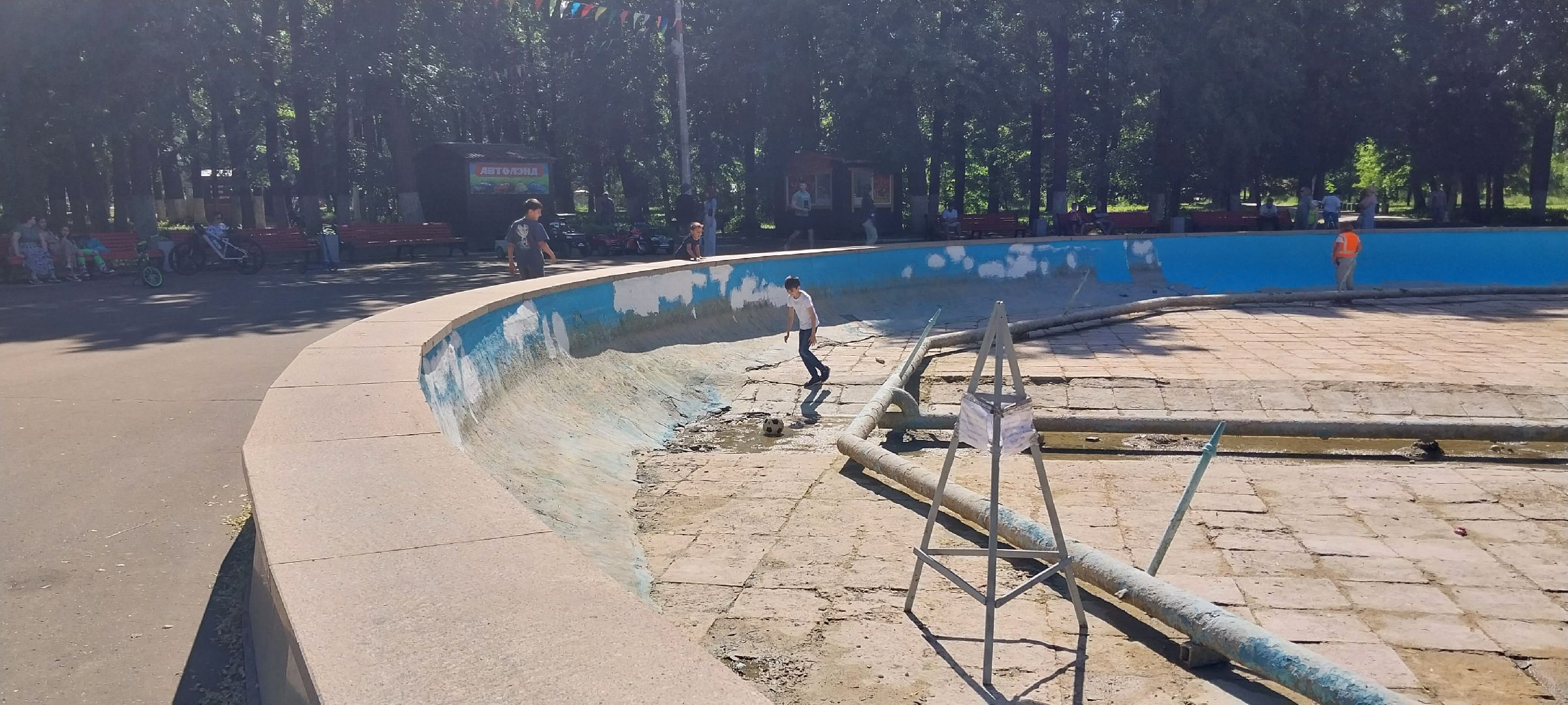 коломна, парк, фонтан