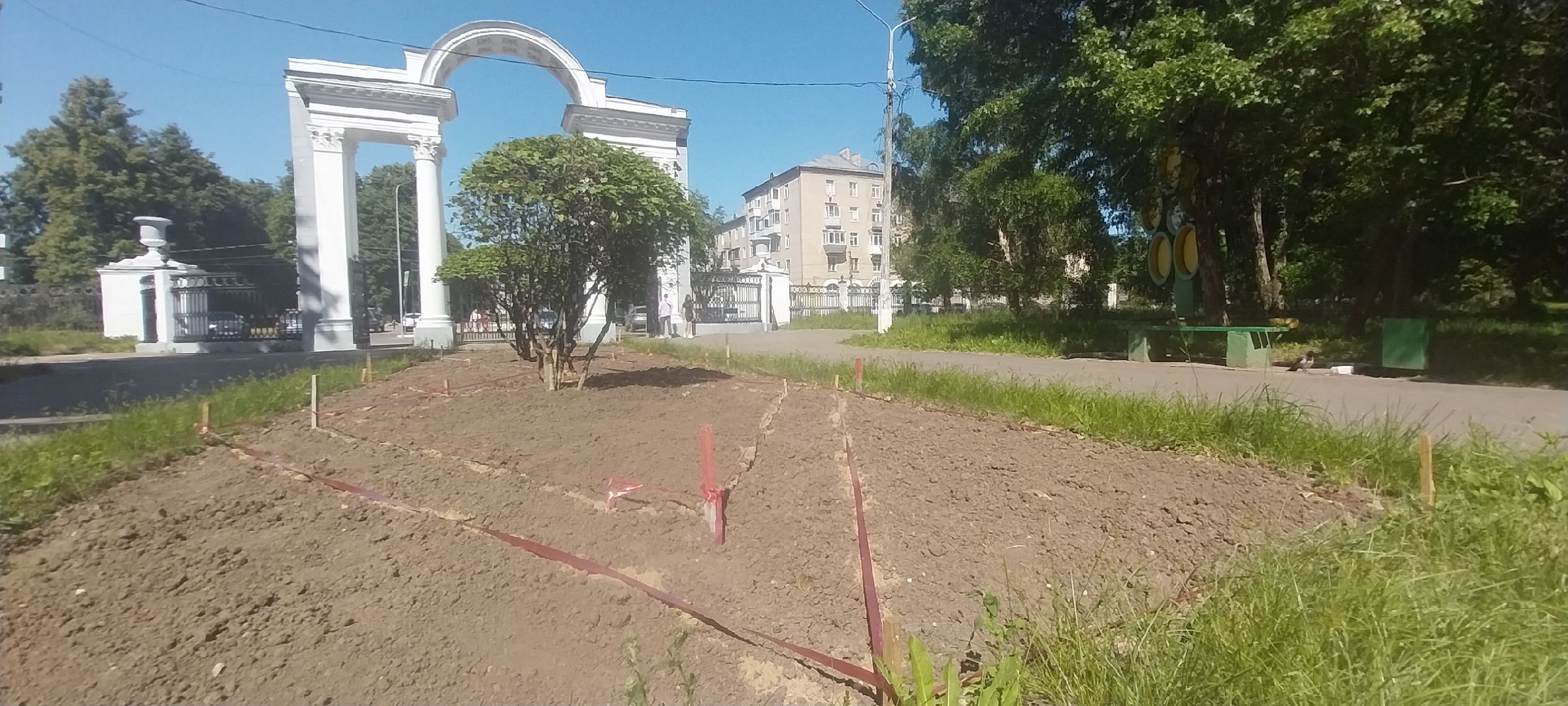 коломна, парк, цветочное оформление