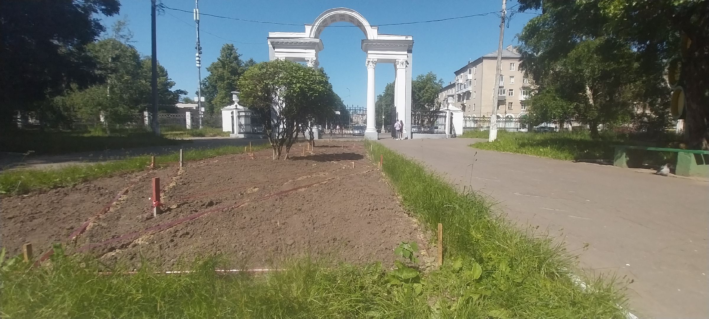 коломна, парк, цветочное оформление