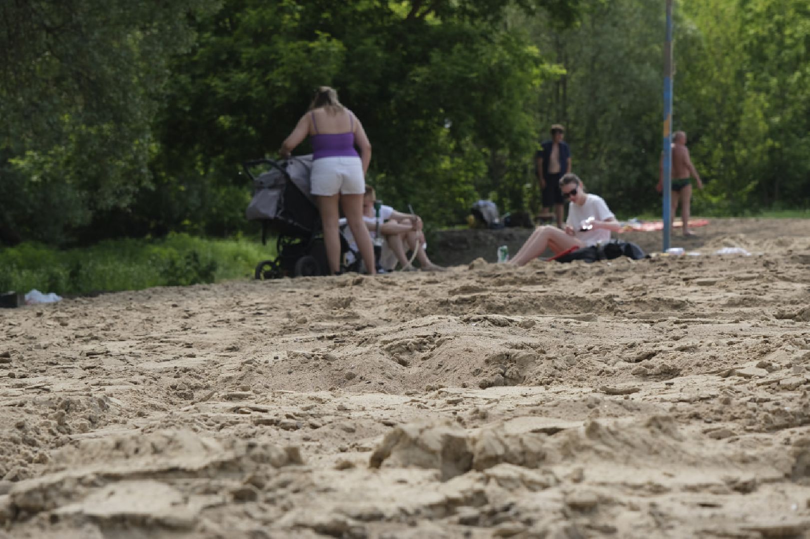 Пущино, пляж