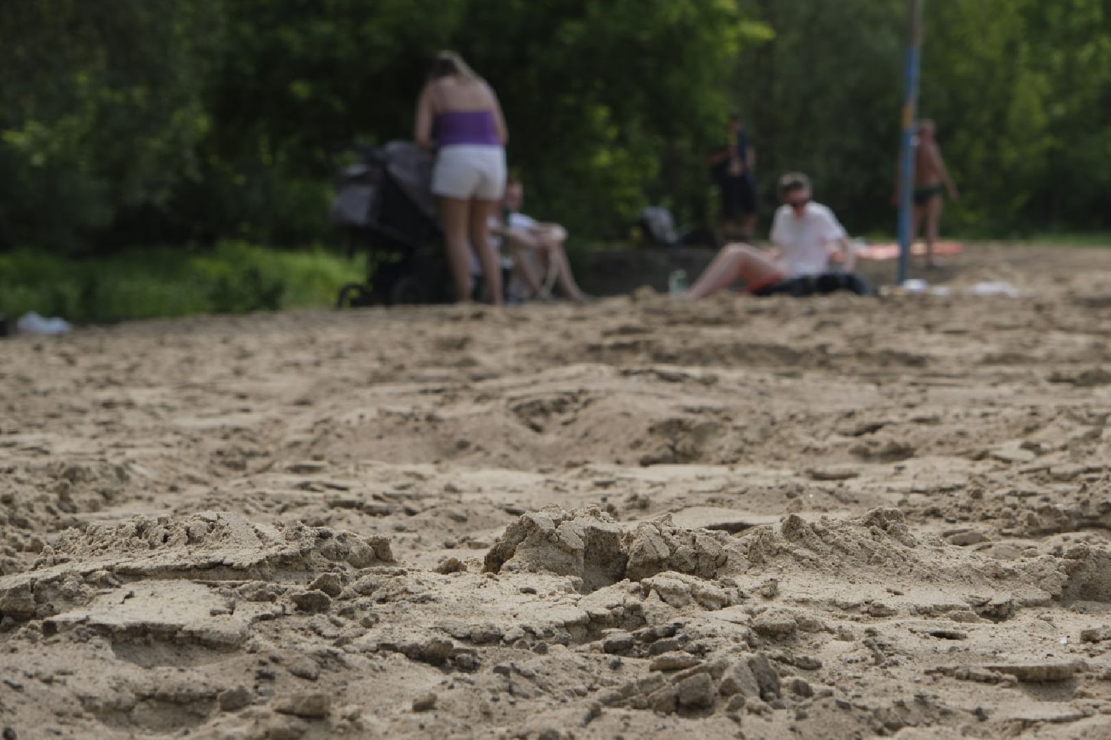 Пущино, пляж