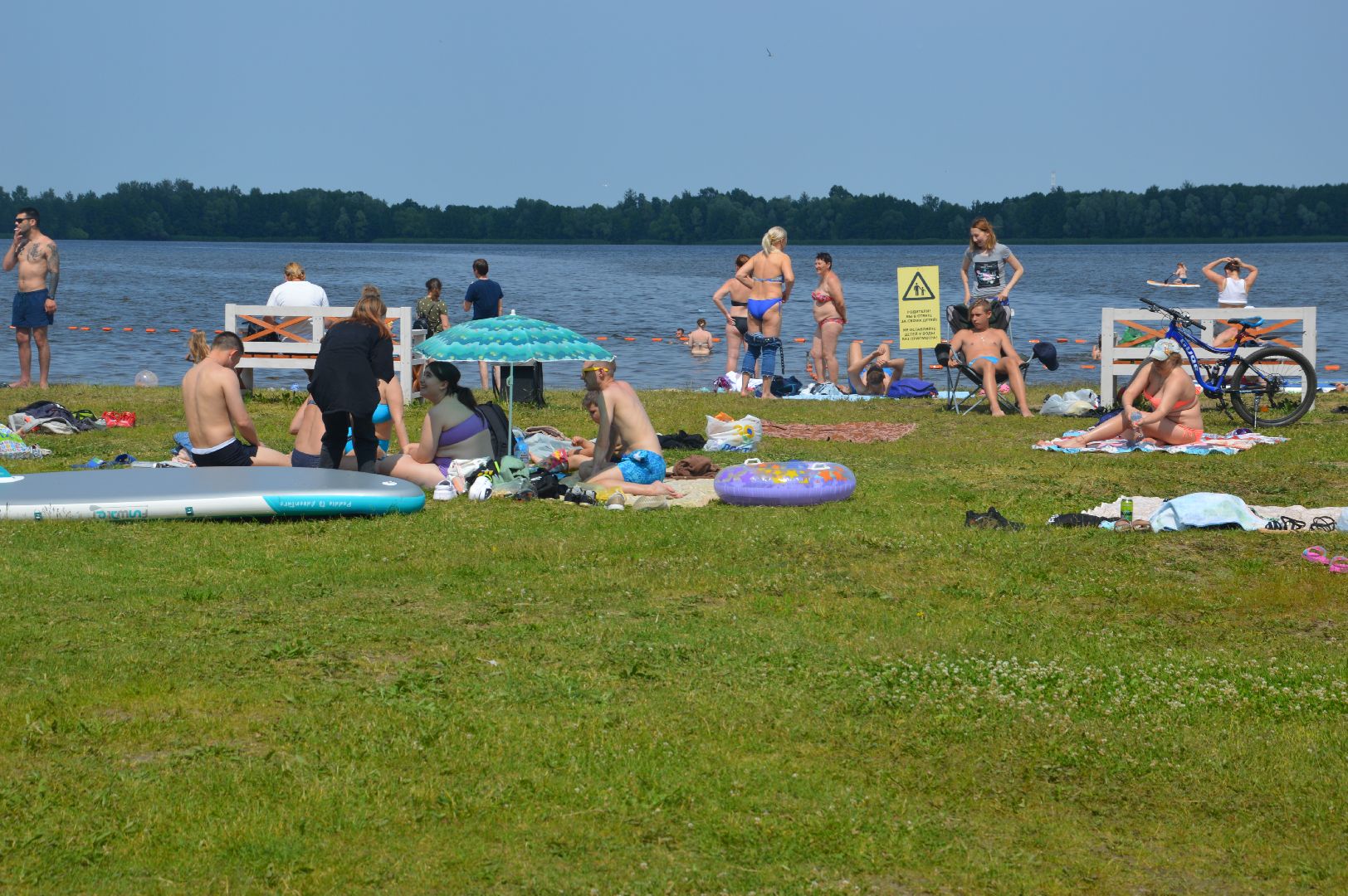 Шатура, пляж, 18, волейбол, жара