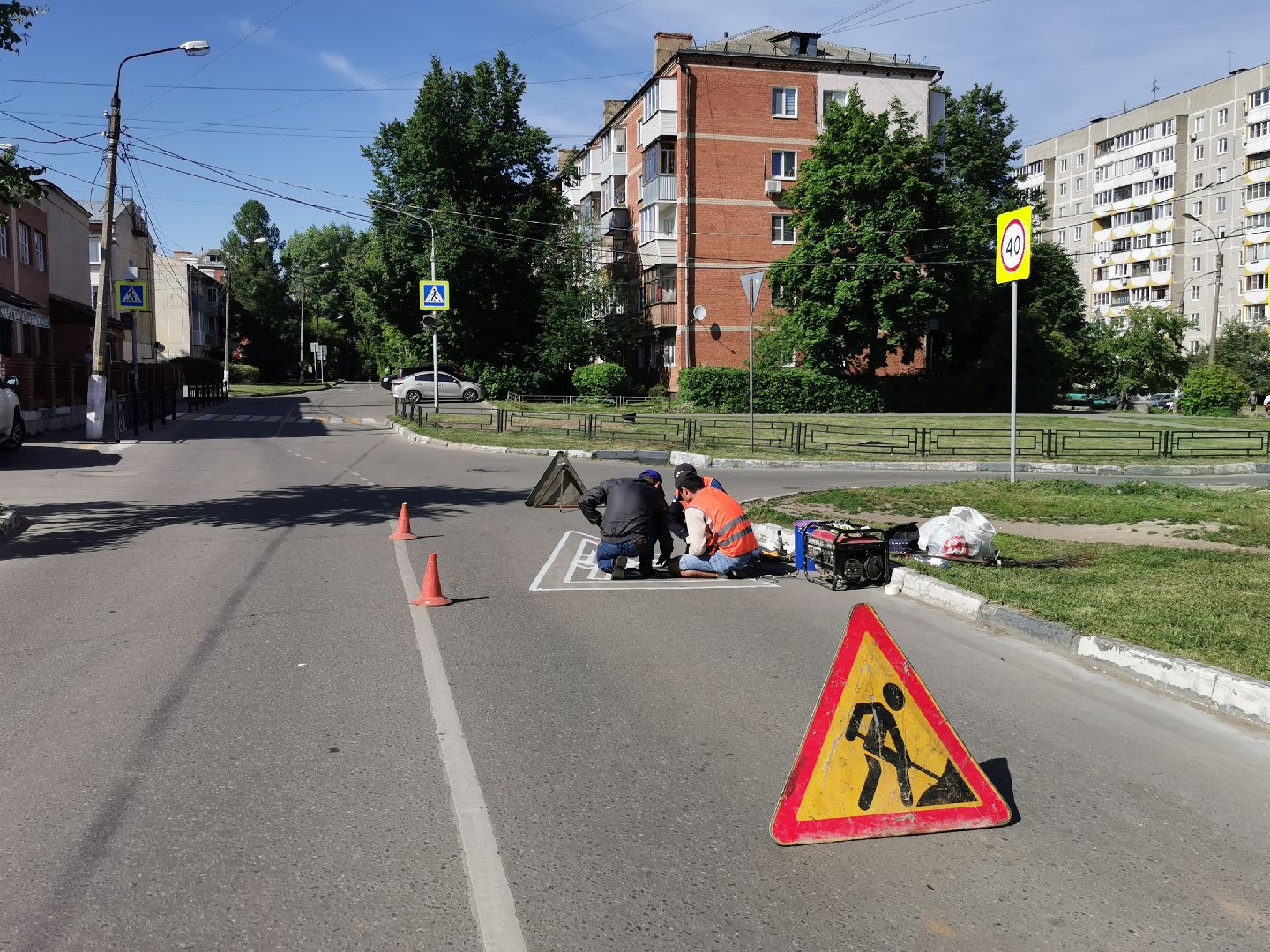 Подольск, разметка