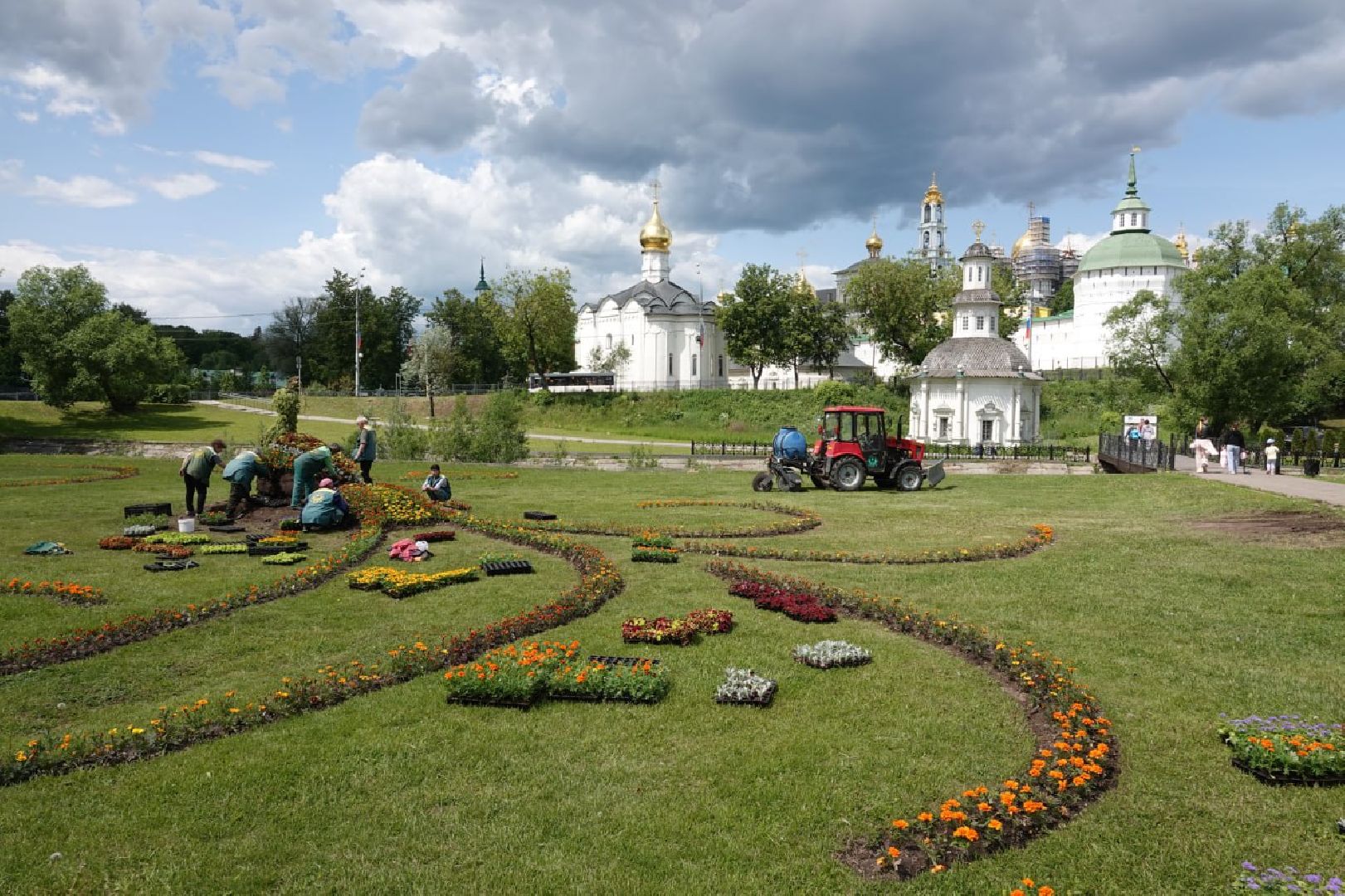 Сергиев Посад, Сергиево-Посадский городской округ, Красота, Города, Цветники, Благоустройство, Лето, Лето в Подмосковье