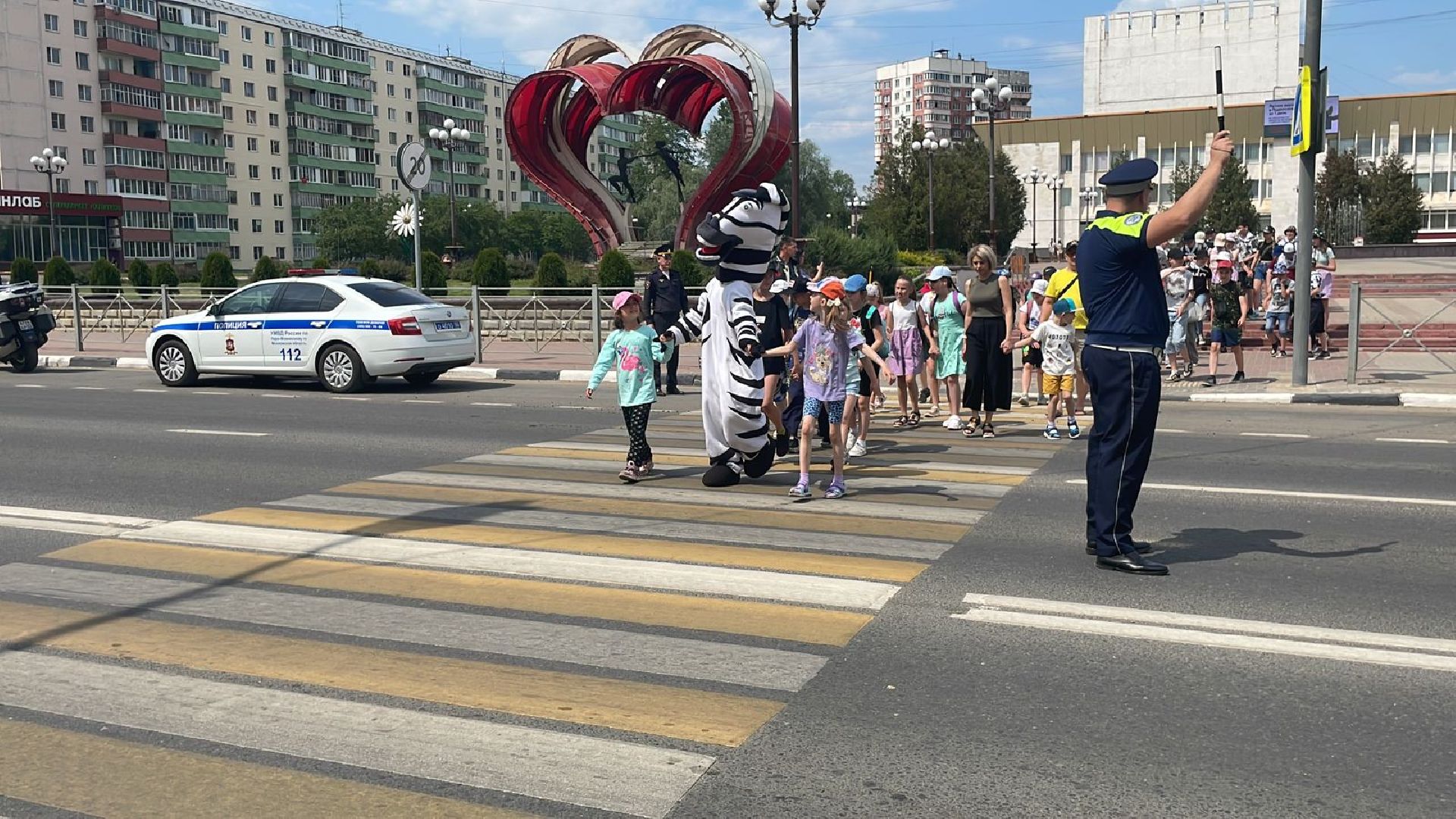 ГИБДД, безопасность дорожного движения, школьные лагеря, дети, Наро-Фоминск