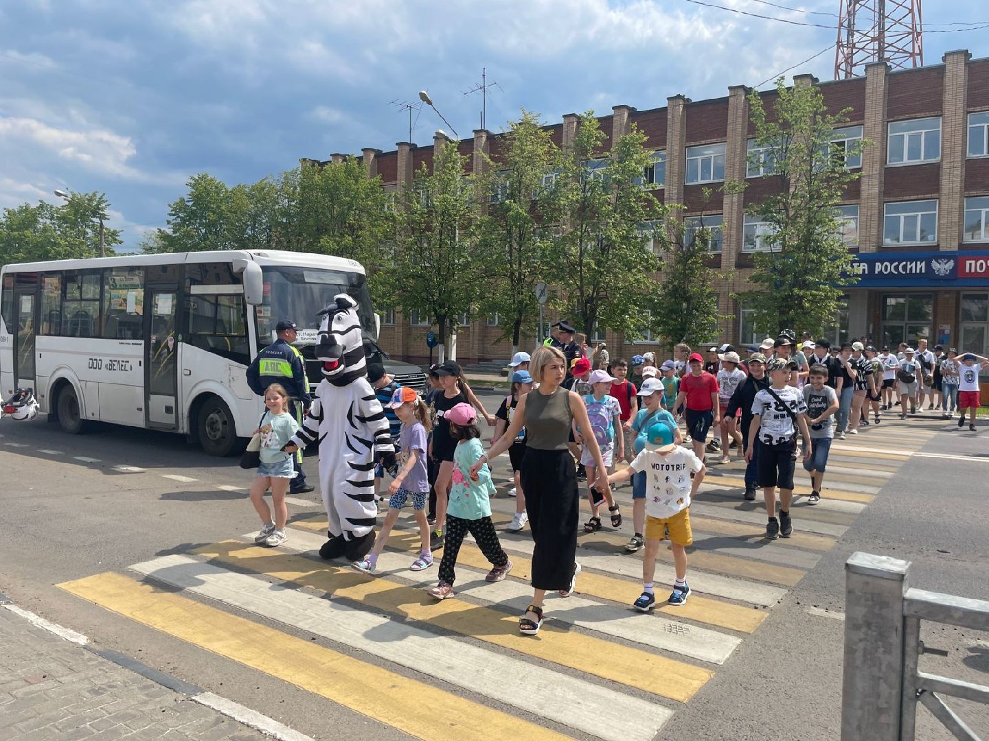 ГИБДД, безопасность дорожного движения, школьные лагеря, дети, Наро-Фоминск