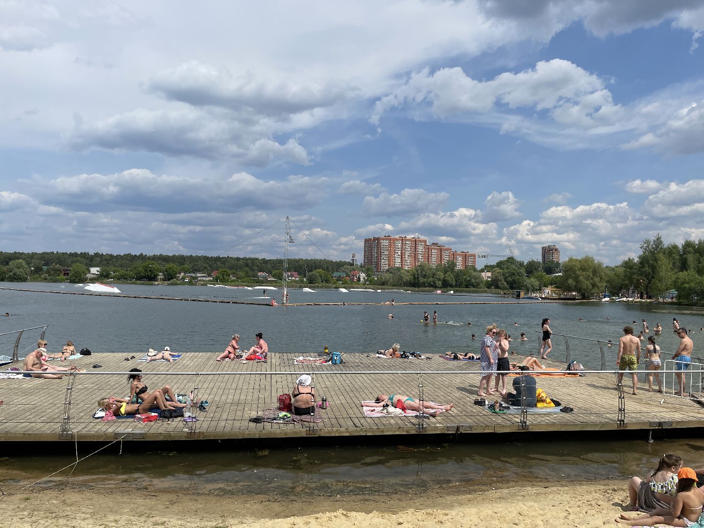 Лето, карьер, озеро, Люберцы