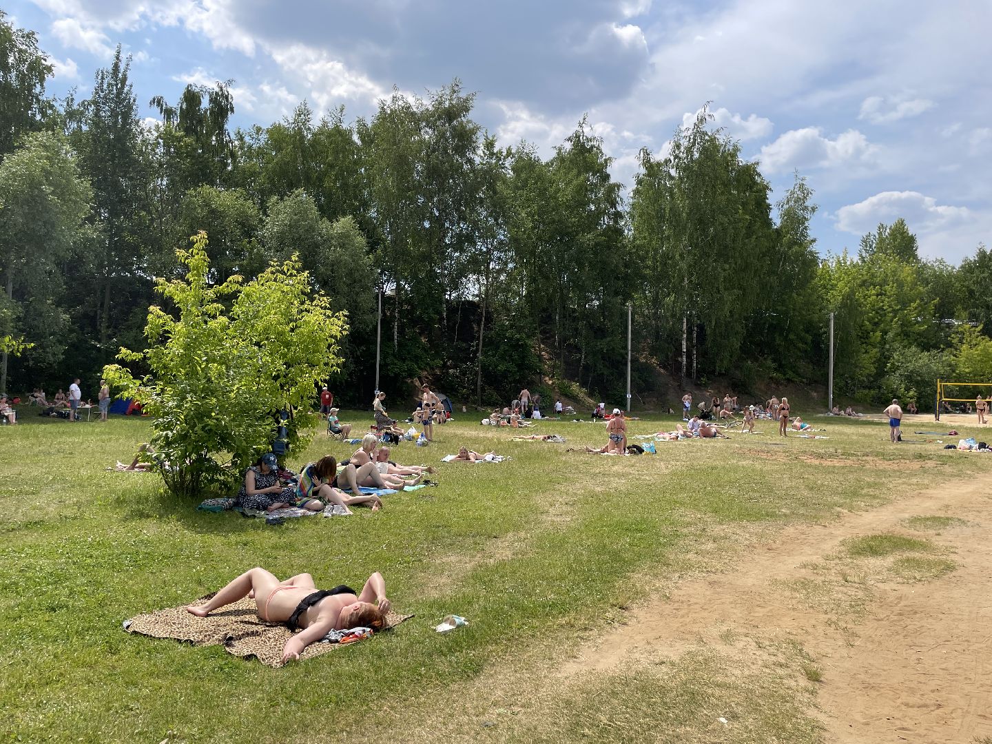 Лето, карьер, озеро, Люберцы