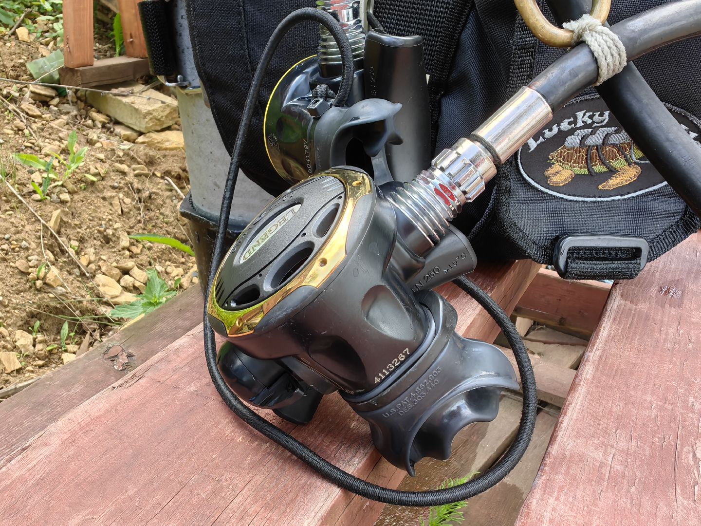 Дайвинг, погружение, вода, карьер