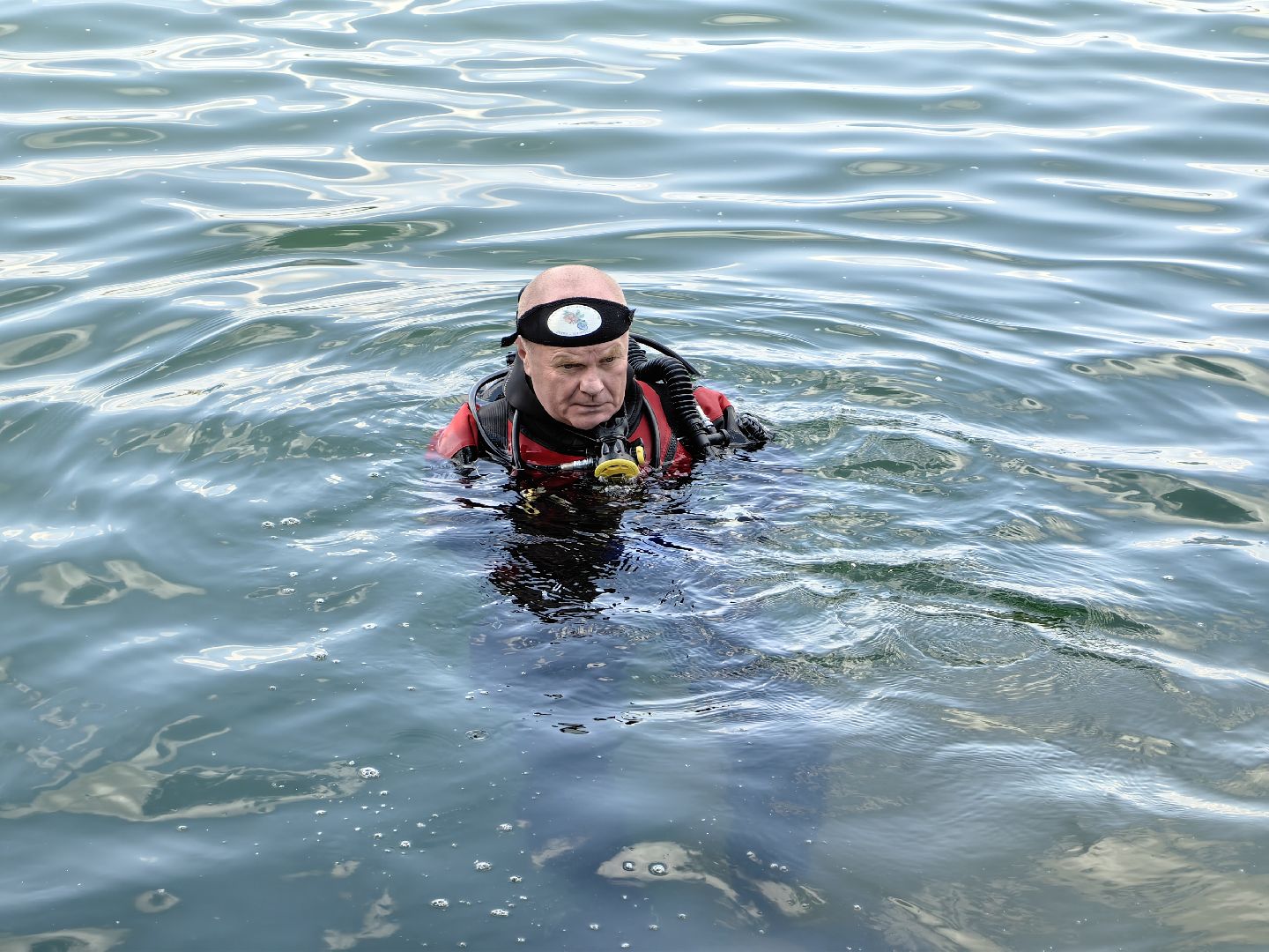Дайвинг, погружение, вода, карьер