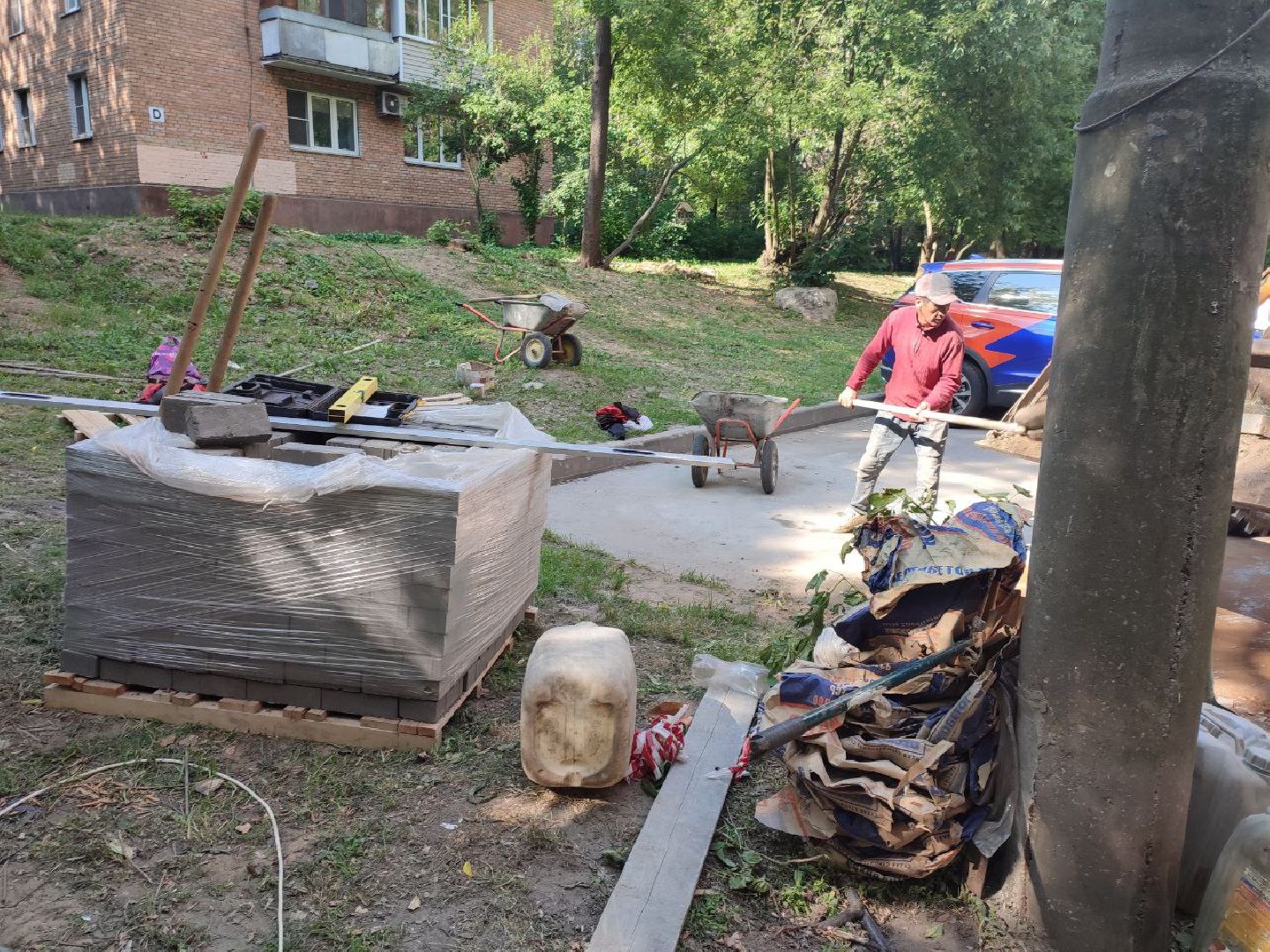 Мытищи, ремонт входных групп, лестница, детский сад