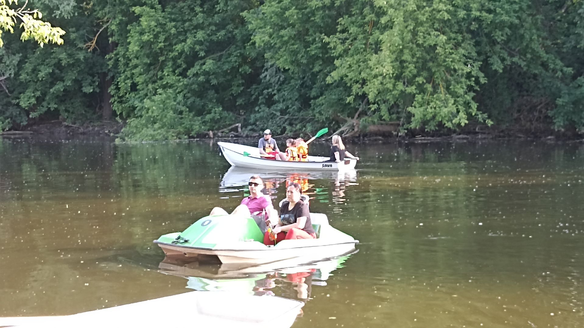 Серпухов, Подмосковье, парк, Нара, отдых, семья, лодка, катамаран