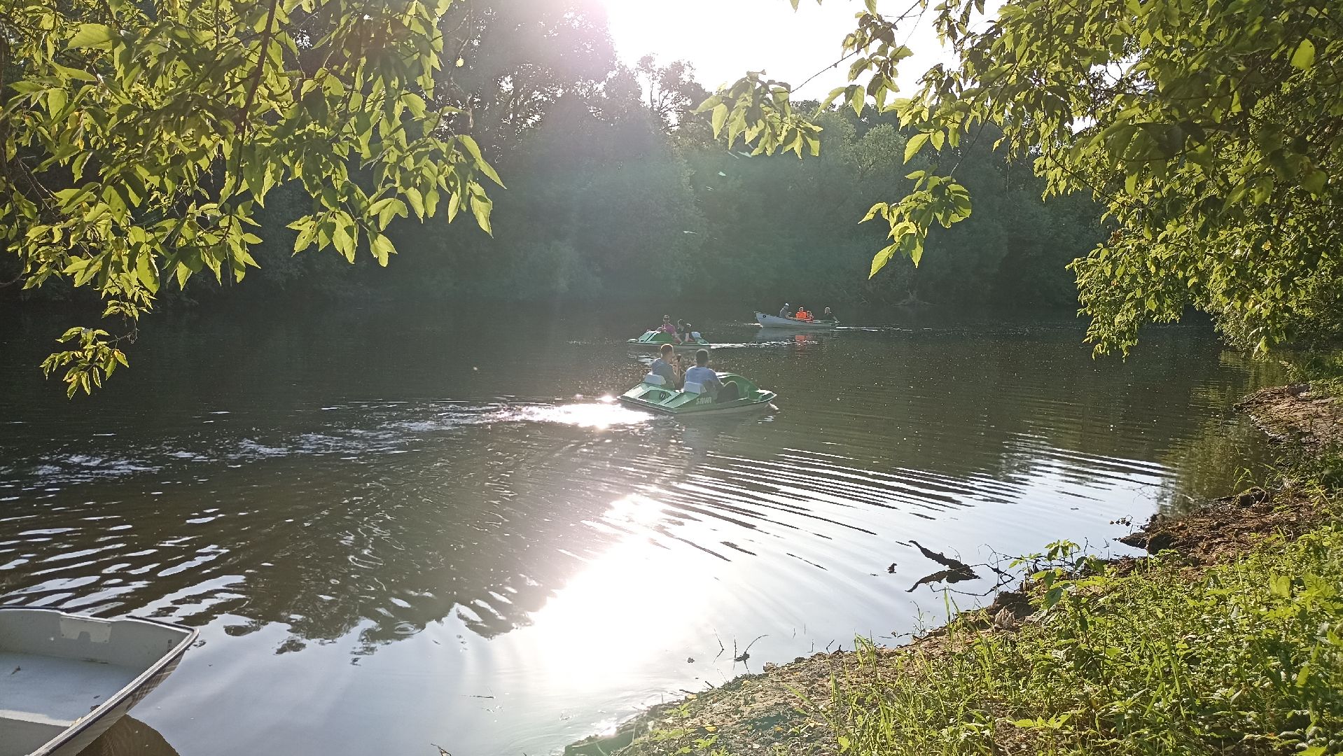 Серпухов, Подмосковье, парк, Нара, отдых, семья, лодка, катамаран