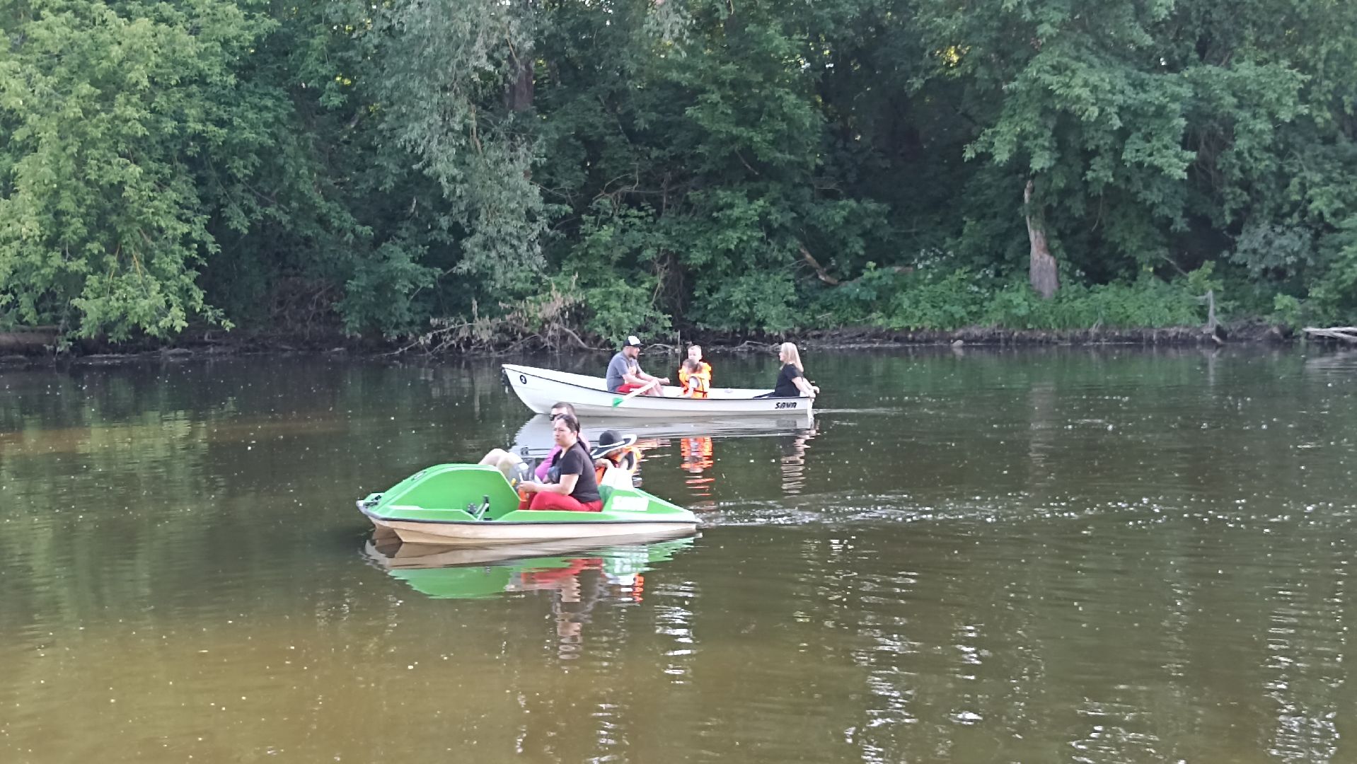 Серпухов, Подмосковье, парк, Нара, отдых, семья, лодка, катамаран