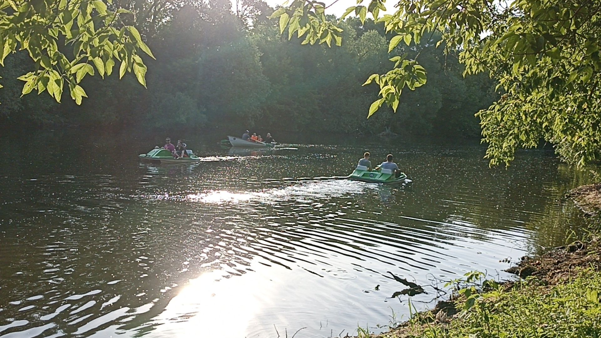 Серпухов, Подмосковье, парк, Нара, отдых, семья, лодка, катамаран