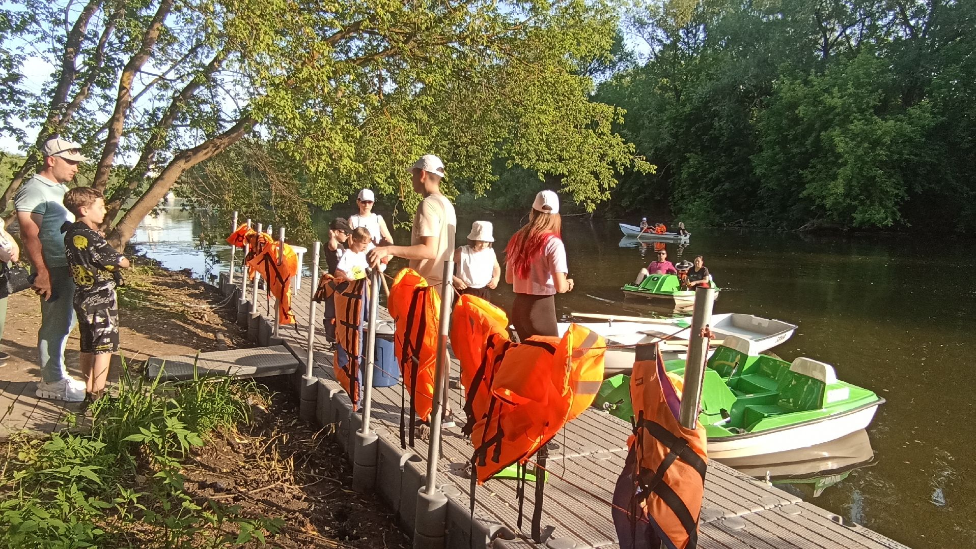 Серпухов, Подмосковье, парк, Нара, отдых, семья, лодка, катамаран