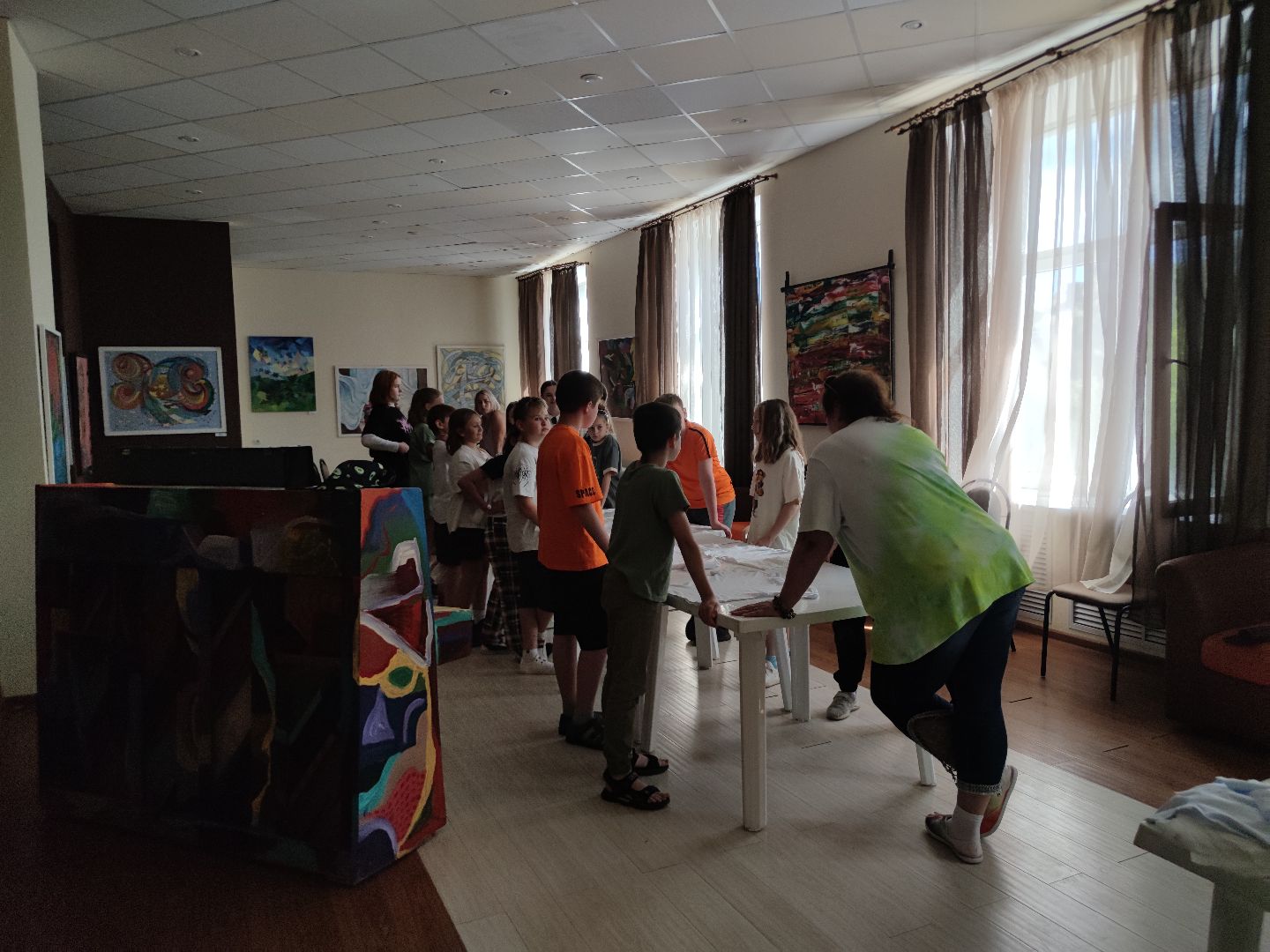 тай-дай, мастер-класс, дети, лагерь, Дубна