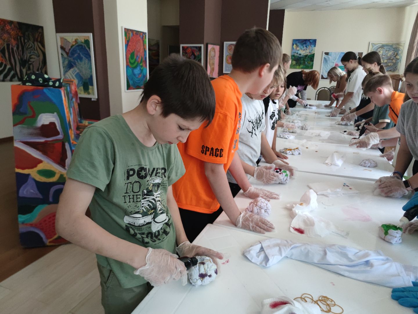 тай-дай, мастер-класс, дети, лагерь, Дубна