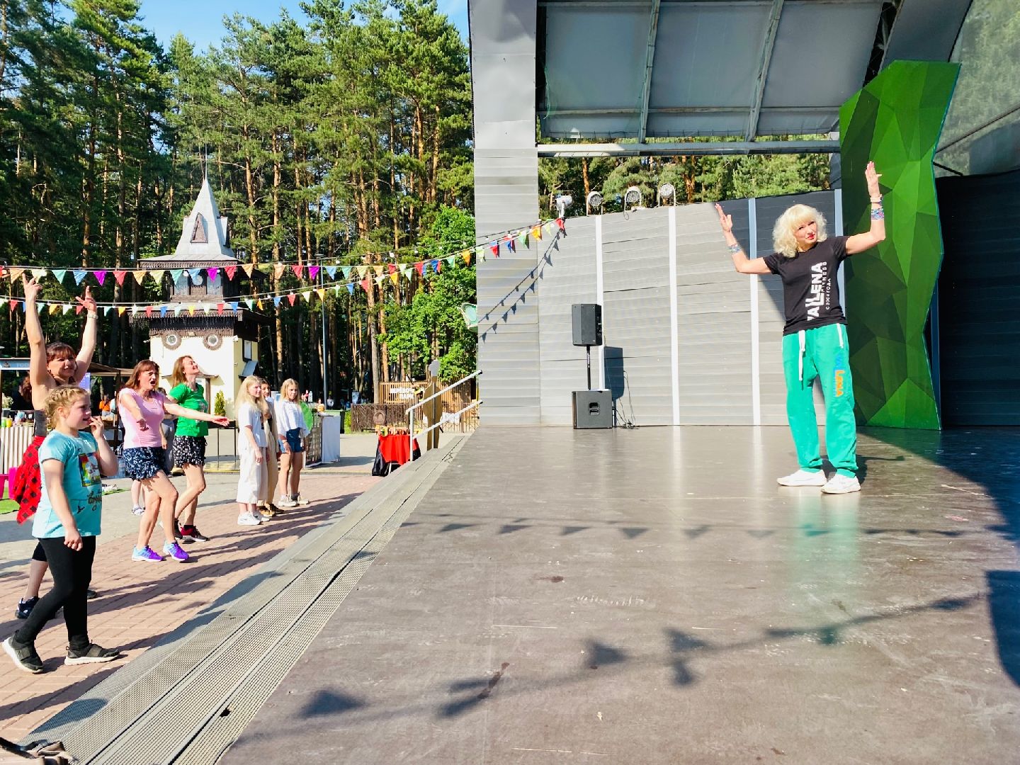 Домодедово, разминка, спорт, тренер, парк Елочки