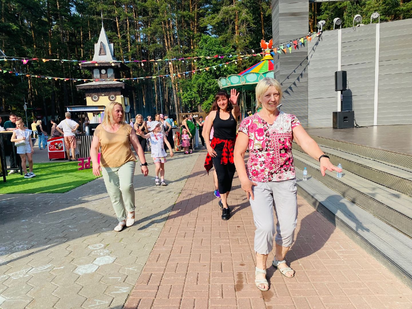 Домодедово, разминка, спорт, тренер, парк Елочки