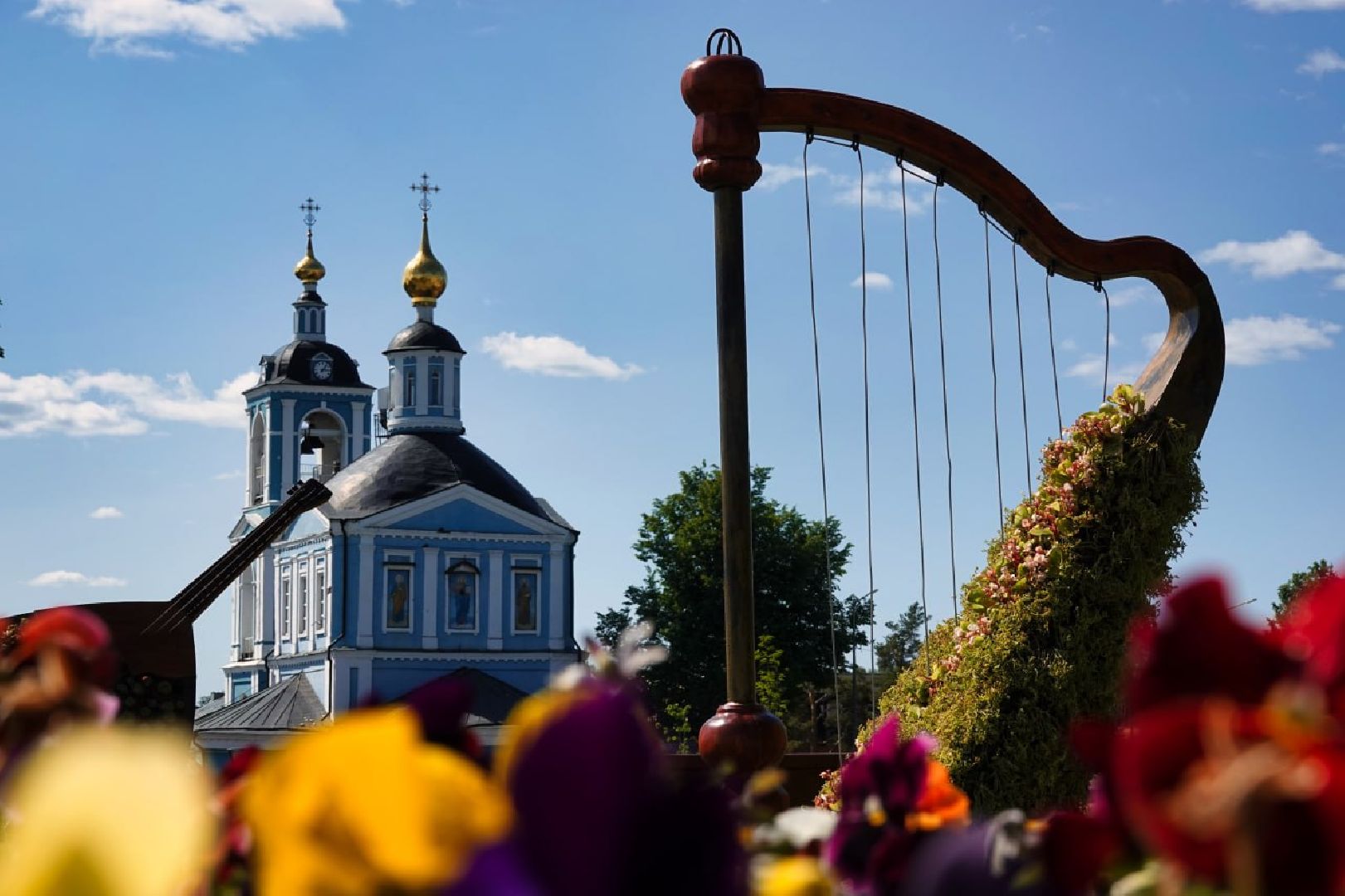 Сергиево-Посадский городской округ, Сергиев Посад, Благоустройство, Цветы, Музыка, Красота, Лето, Лето в Подмосковье