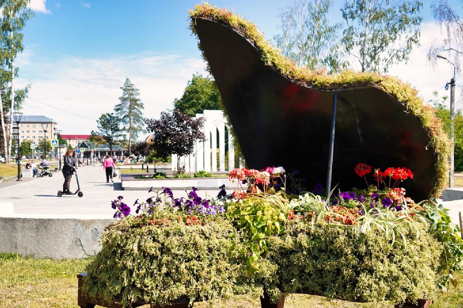 Сергиево-Посадский городской округ, Сергиев Посад, Благоустройство, Цветы, Музыка, Красота, Лето, Лето в Подмосковье