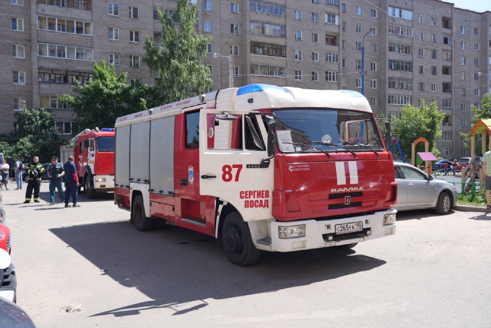 Сергиево-Посадский городской округ, Сергиев Посад, ЧП, Пожар, 112, Пожарные, Спасатели