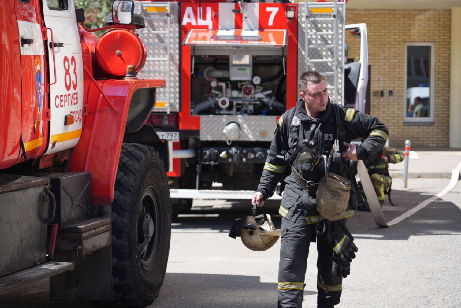 Сергиево-Посадский городской округ, Сергиев Посад, ЧП, Пожар, 112, Пожарные, Спасатели