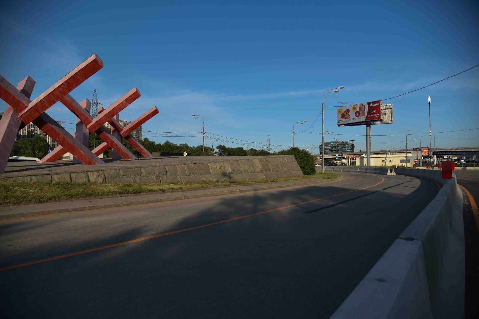 Химки, дорога, строительство, разметка