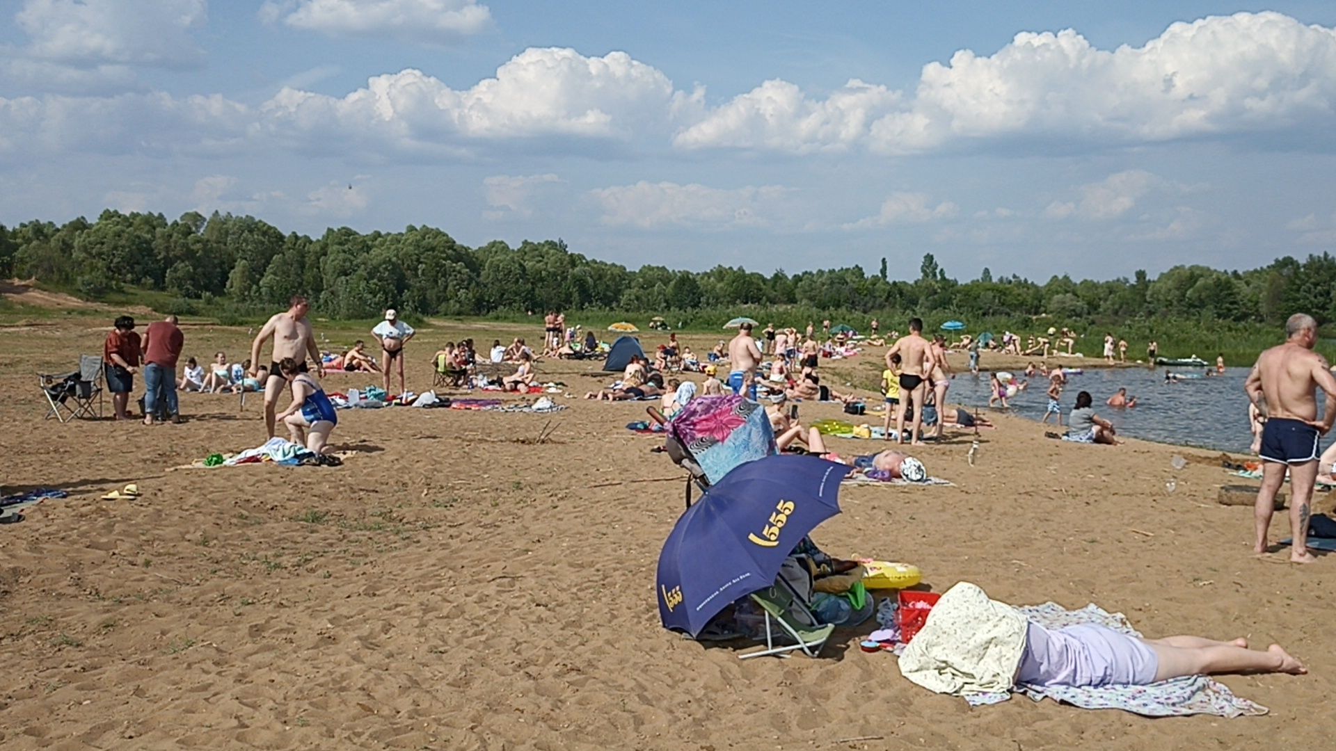 Серпухов, Подмосковье, пляж, отдых, семья, водоем
