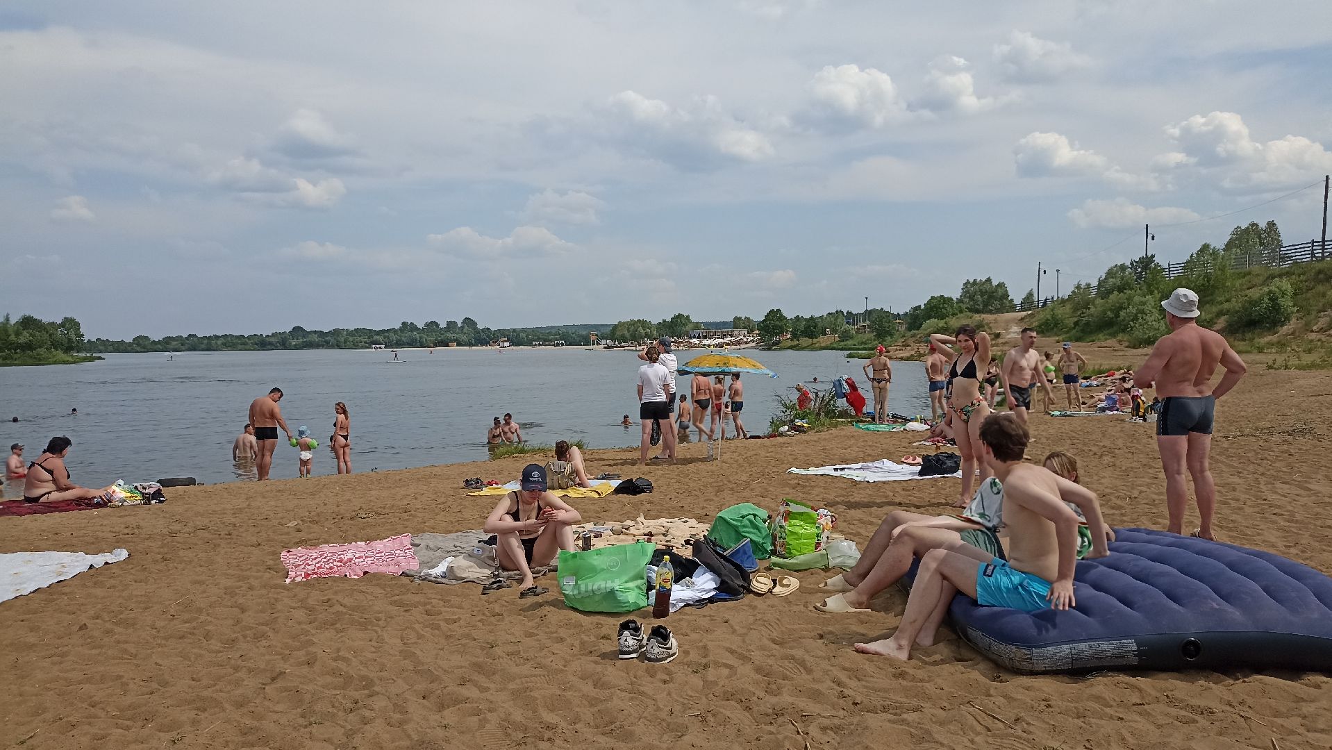 Серпухов, Подмосковье, пляж, отдых, семья, водоем