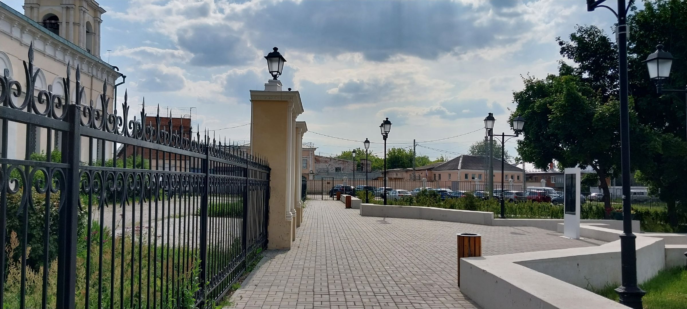 коломна, трамвай, ограждение