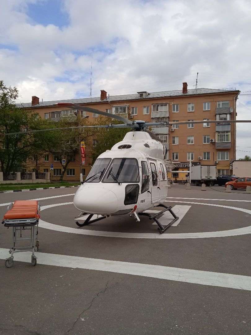 вертолёт, Жуковская, ГКБ, пациент, инсульт, санавиация