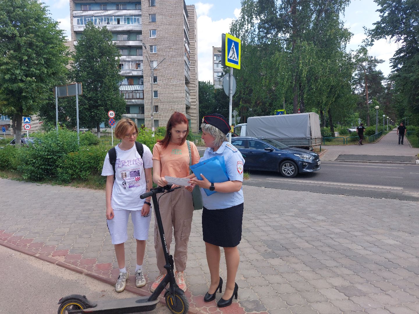 пешеходный переход, Госавтоинспекция, Протвино, акция, безопасность