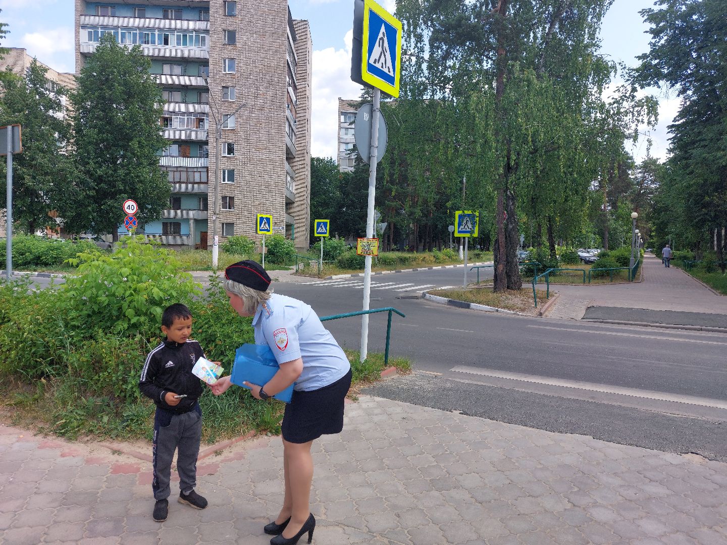 пешеходный переход, Госавтоинспекция, Протвино, акция, безопасность