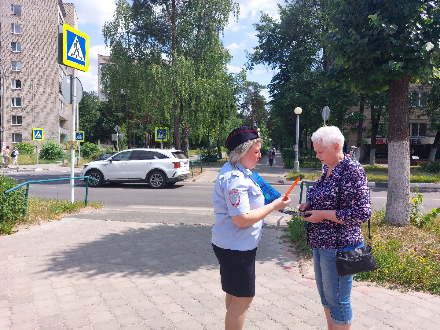 пешеходный переход, Госавтоинспекция, Протвино, акция, безопасность
