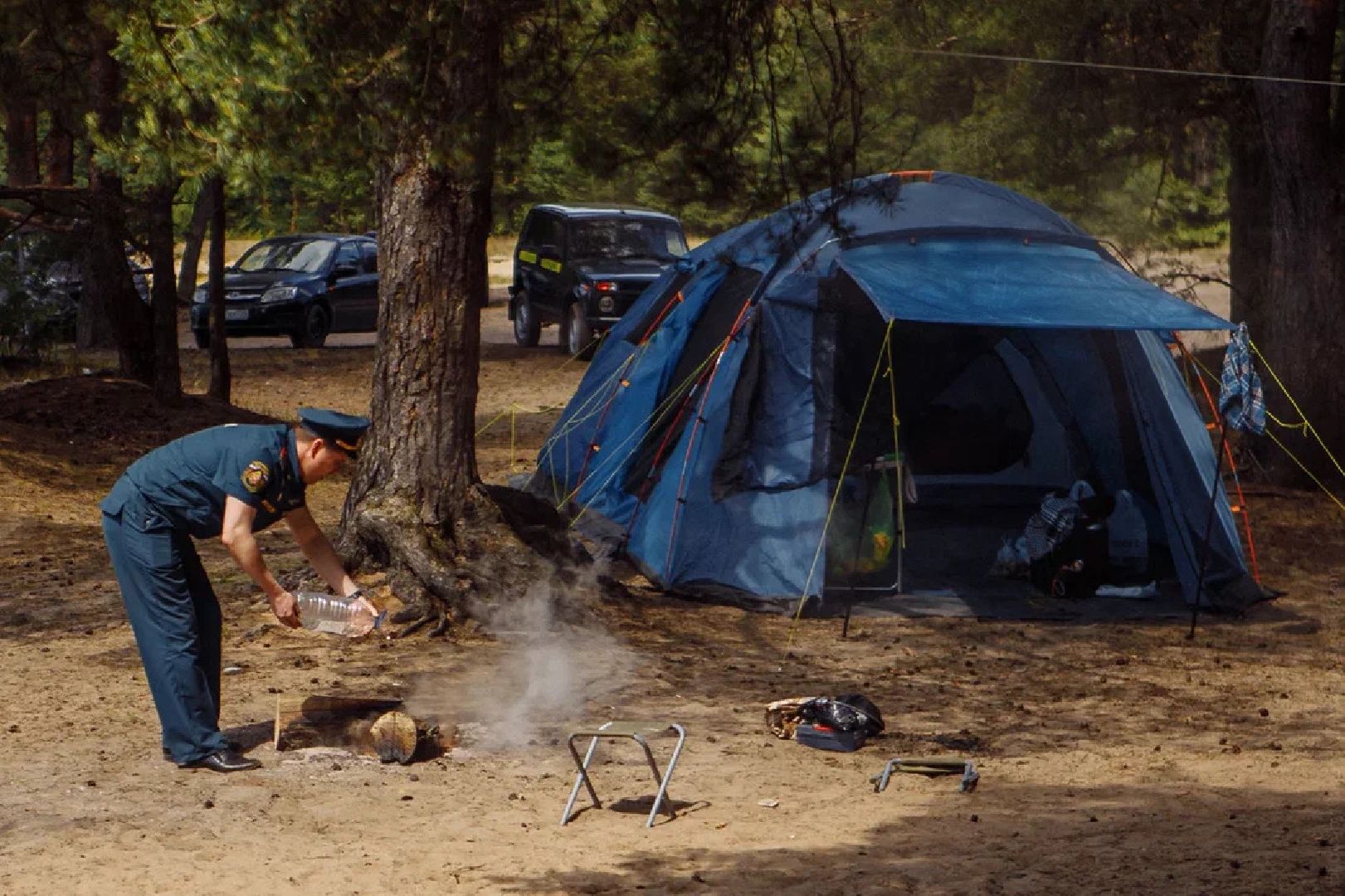 Пожары, казаки, конные патрули, экология, безопасность, Орехово-Зуево, лесничие