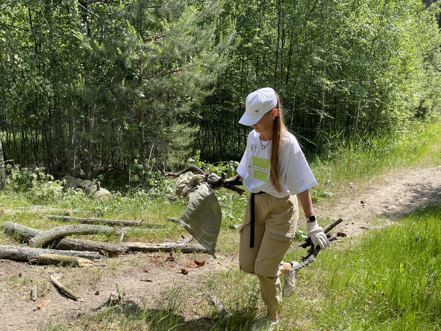 Лес, чистота, акция, люди