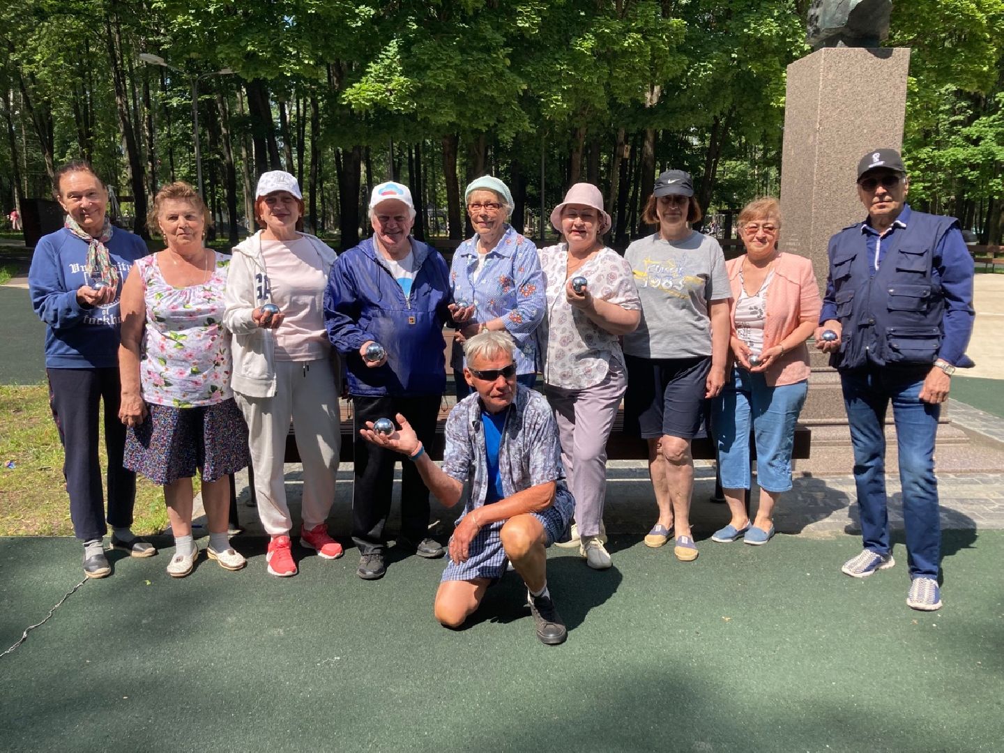 Солнечногорск, парк, активное долголетие, игра, петанк