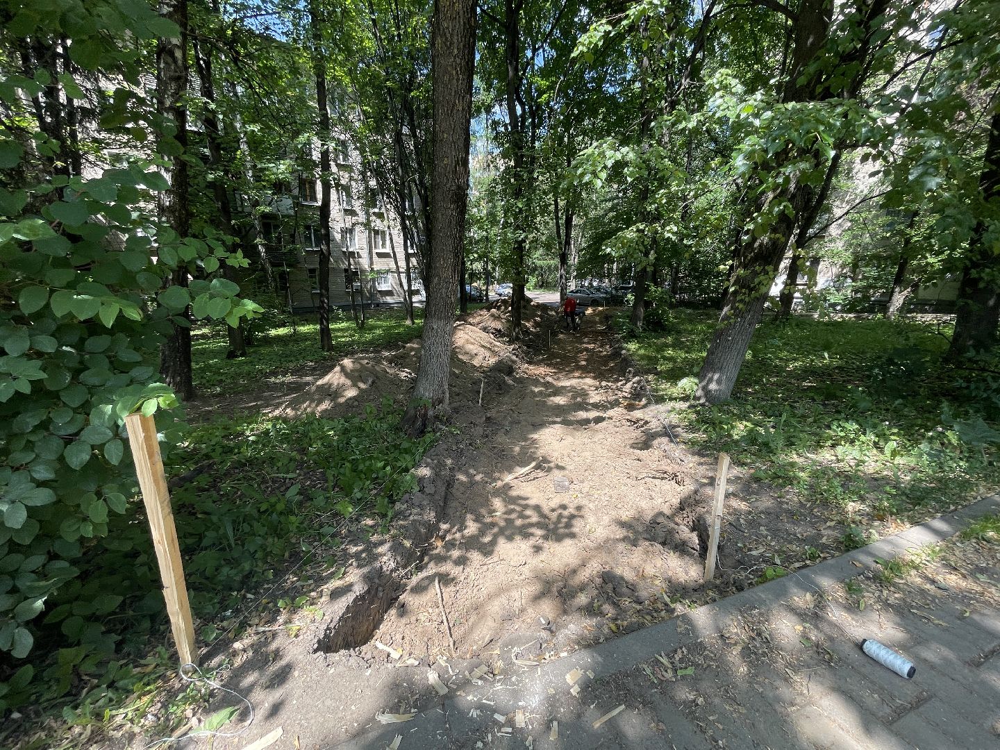 Благоустройство, Одинцово, народная тропа,