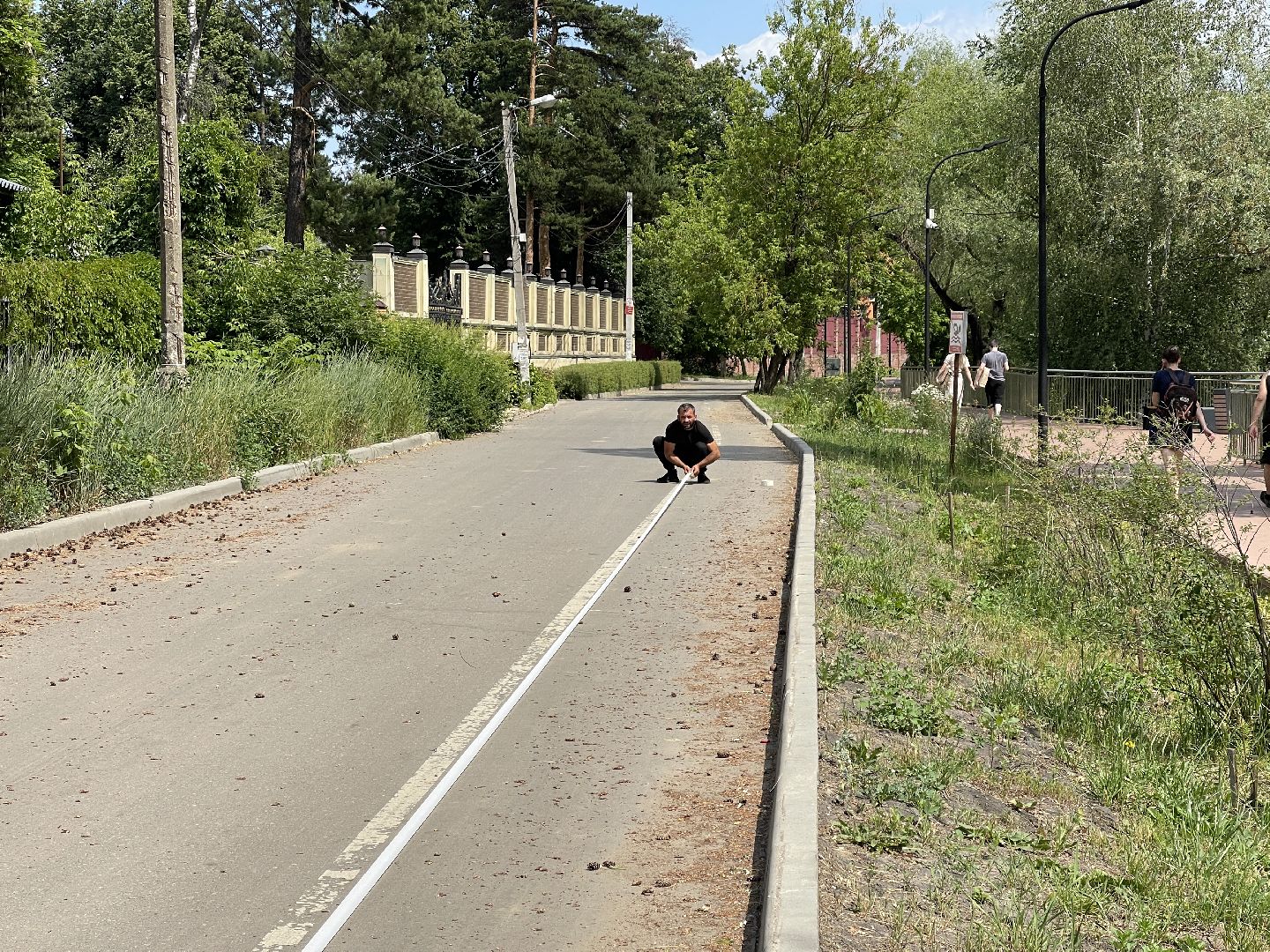 Немчиновка, Одинцово, благоустройство, велодорожка, разметка,