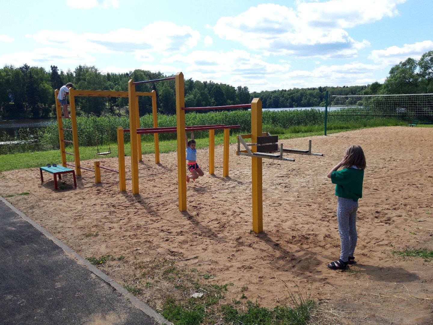 ветер, волейбол, река, озеро, плавание, п