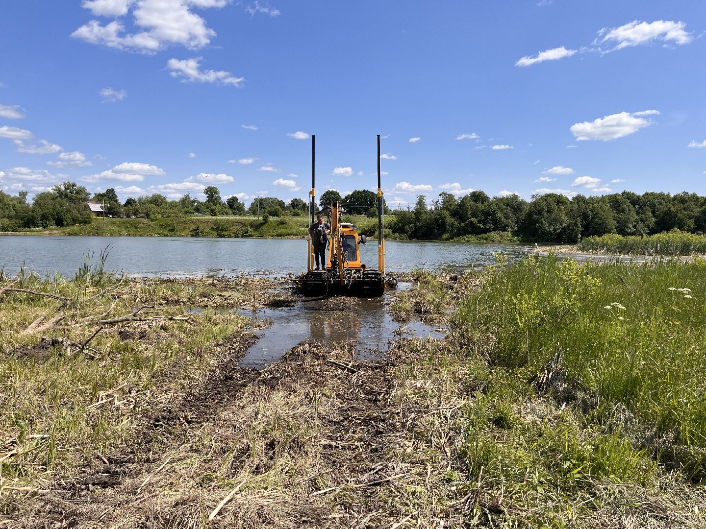 Шаховская, очистка прудов, экология